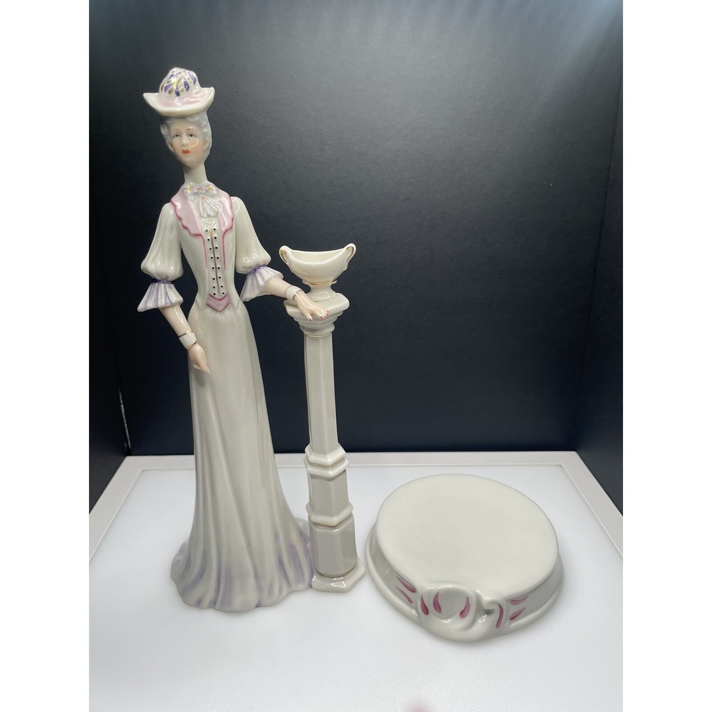 Vintage‎ 1986 Galos Edwardian Edwardian Style Lady with Matching Base Made Spain